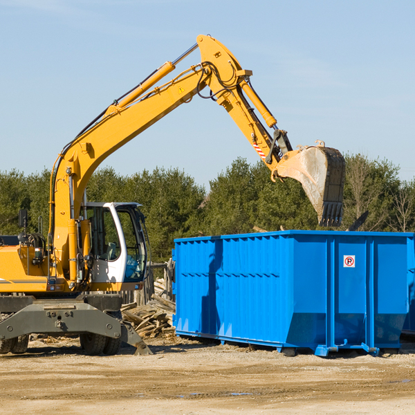 are there any restrictions on where a residential dumpster can be placed in Twin Ohio